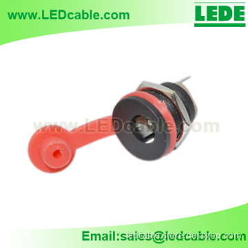 DC Panel Mount Jack with Dust Cover